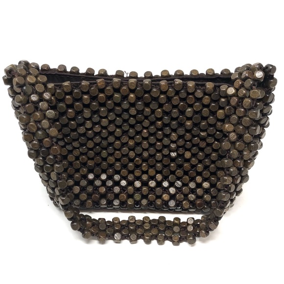 The Sak Wood Beaded Hobo Bag Boho Chic Earthy - Picture 2 of 8